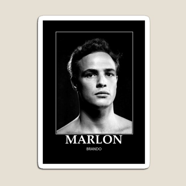Vista previa del artículo con la obra «Marlon Brando - BW - D12», diseñado y vendido por DecoWords.