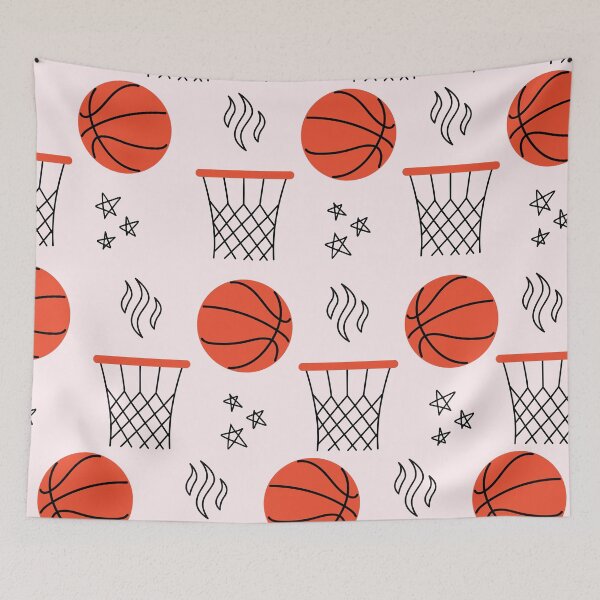 Item preview, Basketball Net Girl for Basketball Lovers Pattern in Pink  designed and sold by ArtBIU.