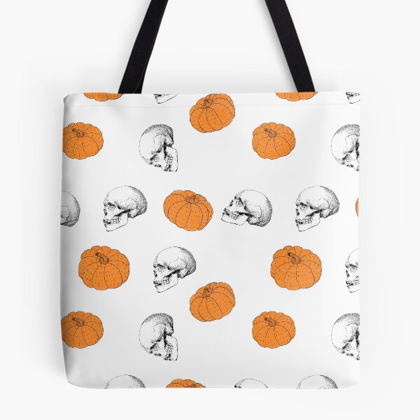 Item preview, Halloween Skull & pumpkin Pattern  designed and sold by NocheStudio.