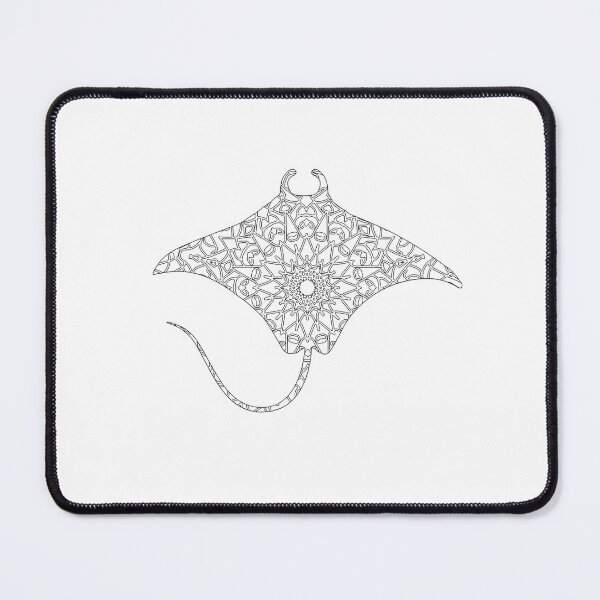 Item preview, Mandala Manta ray designed and sold by Rosaliartbook.