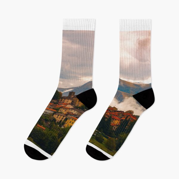 Item preview, Alpine Village Breno with Mountain View designed and sold by Mats Silvan.