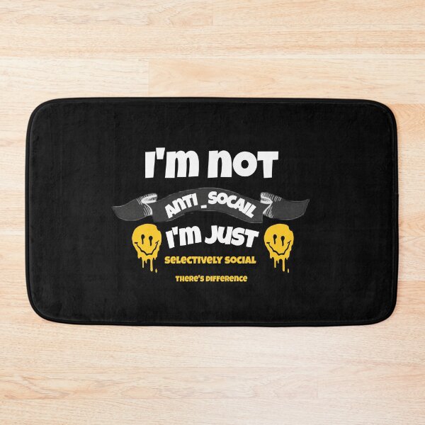 Item preview, Copy of I'm Not Anti Social Im Selectively Social designed and sold by Zshope.