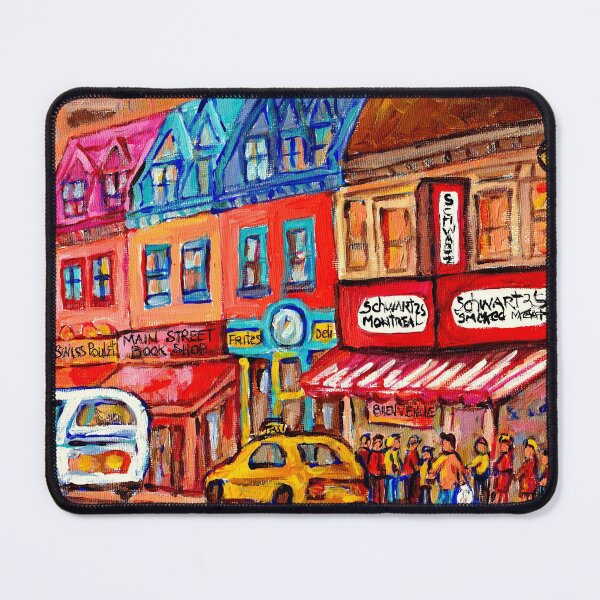 Item preview, SCHWARTZ'S HEBREW DELI MONTREAL CITY STREET SCENE designed and sold by Carole Spandau.