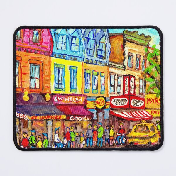 Item preview, SCHWARTZ'S HEBREW DELI TO WARSAW'S MONTREAL SUMMER STREET SCENE designed and sold by Carole  Spandau.
