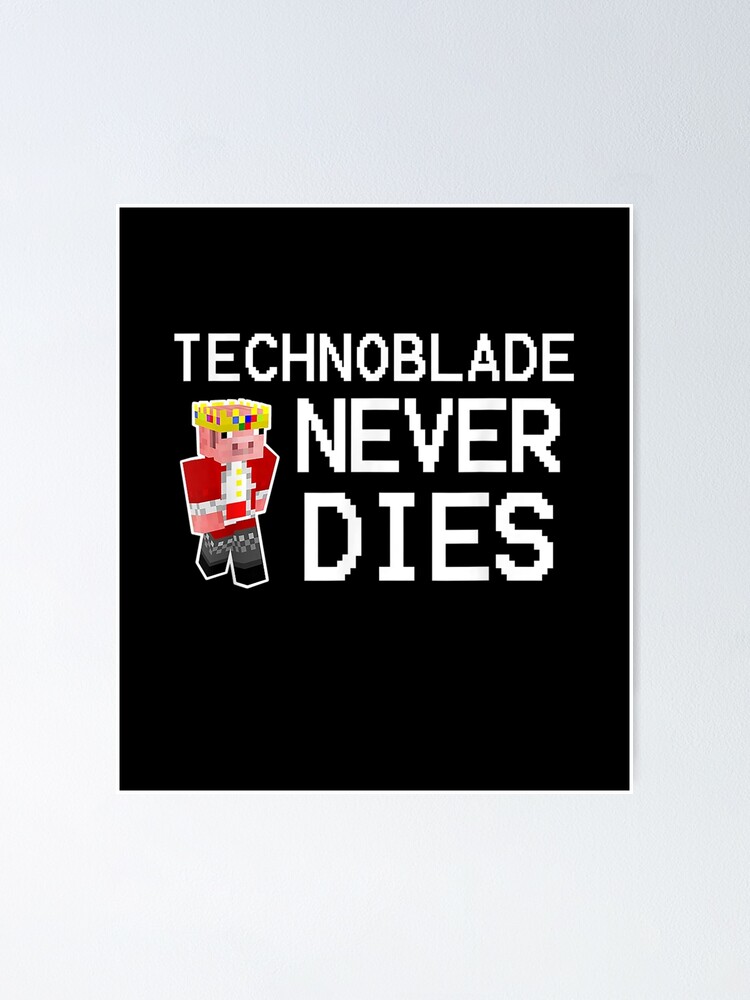 Technoblade Never Dies Cosplay Video Gamer Merch Sticker for Sale by  JustinshiMah