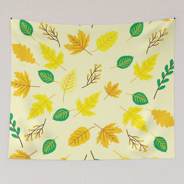 Item preview, Vibrant Bright Colorful Autumn Maple Leaves Pattern designed and sold by risingrocket.