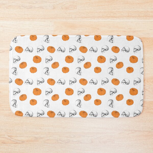 Item preview, Halloween Skull & pumpkin Pattern  designed and sold by NocheStudio.