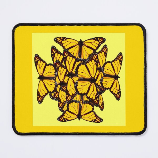 Item preview, YELLOW MONARCH STYLE BUTTERFLIES YELLOW-GOLD ART designed and sold by sharlesart.