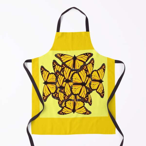 Item preview, YELLOW MONARCH STYLE BUTTERFLIES YELLOW-GOLD ART designed and sold by sharlesart.