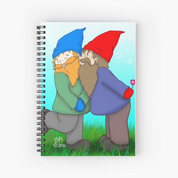 Gnomes In Love Spiral Notebook