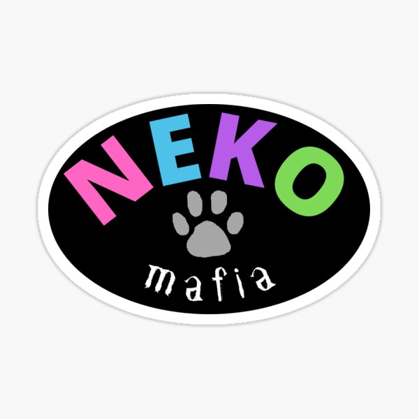 Neko Mafia Pawprint Sticker Sticker