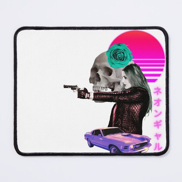 Item preview, Vaporwave Bad Girl Retro Skull Chevrolet designed and sold by ShirtVibes.