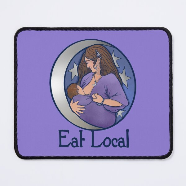 Item preview, Eat Local Lactivist Art designed and sold by FrictionMaxxing.