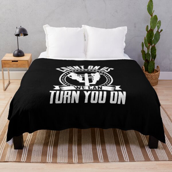 Item preview, Count On Us We Can Turn You On Electrician Lineworker designed and sold by Nessshirts.