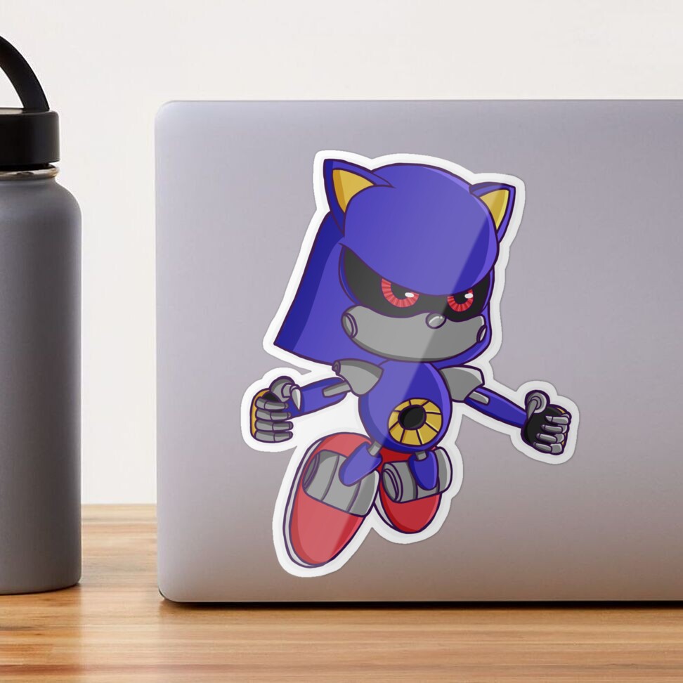 Metal Sonic Holo Vinyl Stickers -  Sweden