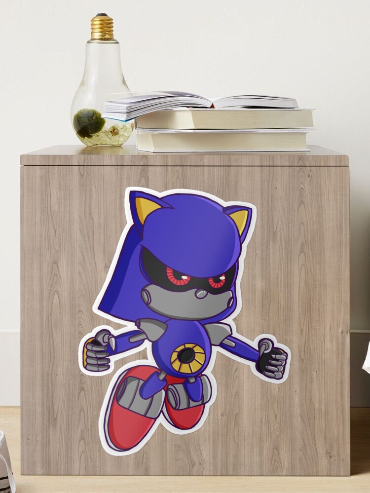 Metal Sonic Holo Vinyl Stickers -  Sweden