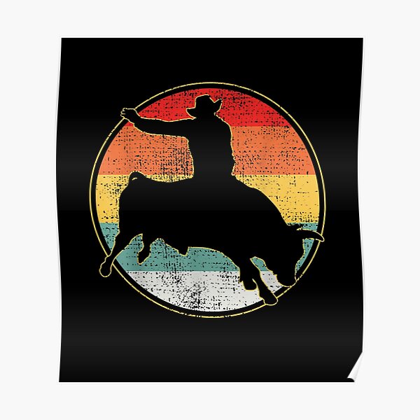 Riding Cowboy Posters Redbubble