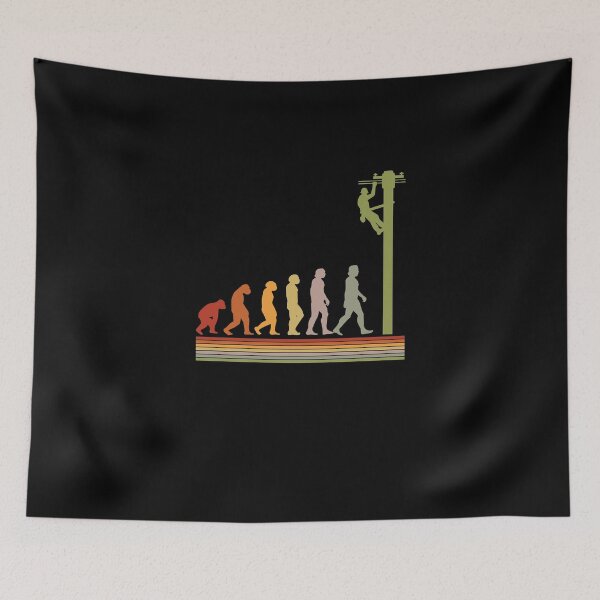 Item preview, Evolution Of Lineman Electrician Electricity Lineworker designed and sold by Nessshirts.