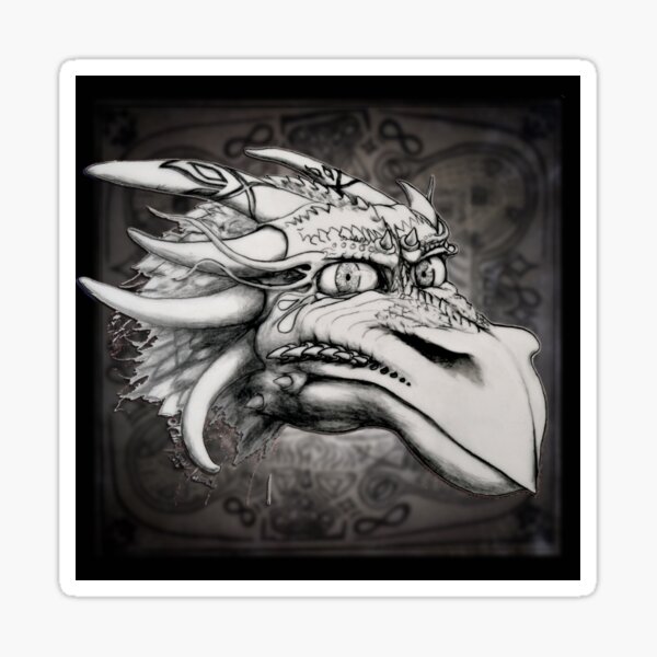 Dragon Head 1 Sticker