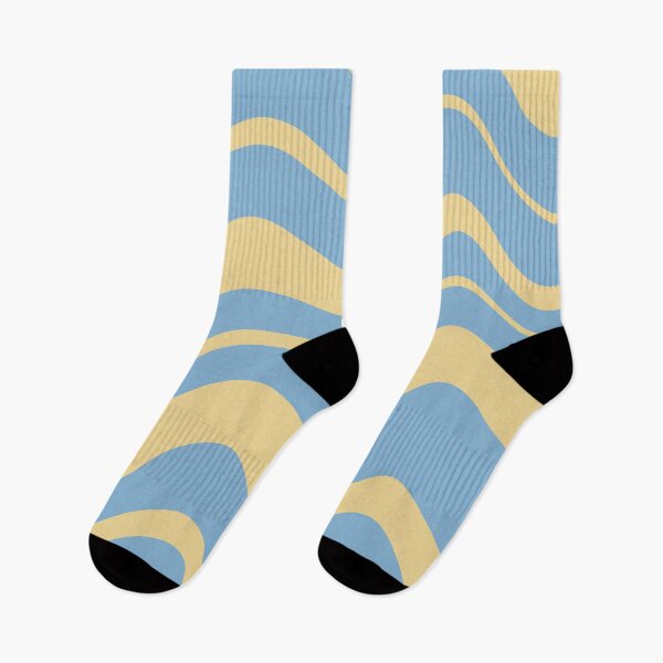 Item preview, Blue and yellow wave pattern designed and sold by Smiley-10.