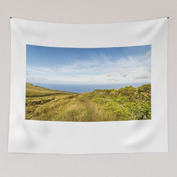 Item preview, Flores island, Azores travel destination, green and blue landscape, in nature. designed and sold by AylaHarbich.