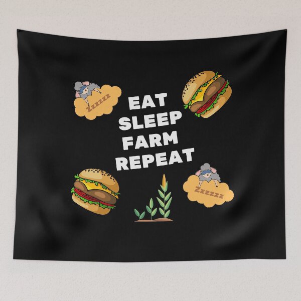 Item preview, Eat Sleep Farm Repeat designed and sold by MYNTLYF.
