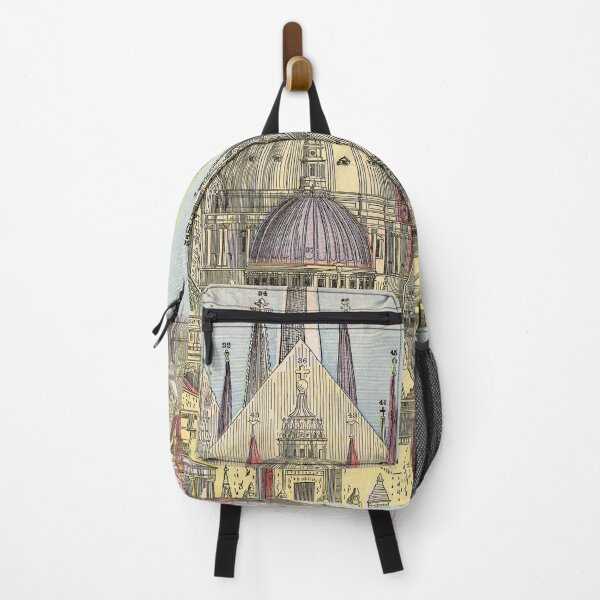Item preview, 1896 Vintage Diagram: Principal High Buildings of The Old World designed and sold by Gin Neko.