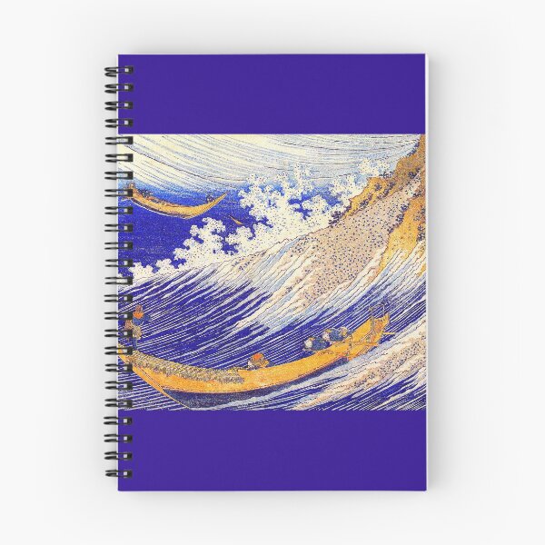 Item preview, Japanese Ocean Waves Oil Painting, Artist Hokusai, Ocean Waves Retouched In Techno Color designed and sold by LifeIsAGiftD.