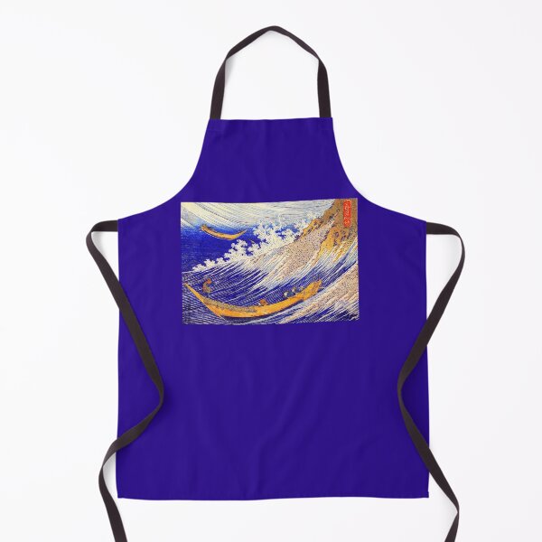 Item preview, Japanese Ocean Waves Oil Painting, Artist Hokusai, Ocean Waves Retouched In Techno Color designed and sold by LifeIsAGiftD.