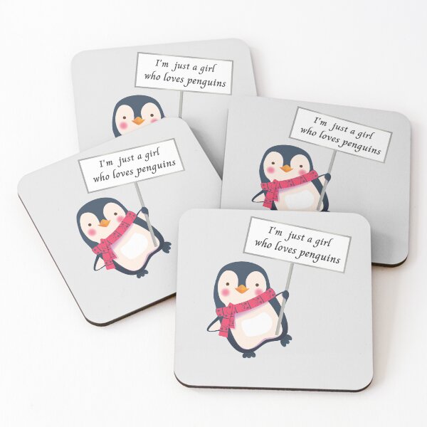 Item preview, Just A girl Who Loves Penguins-Funny Penguin  designed and sold by yourcherryguy.