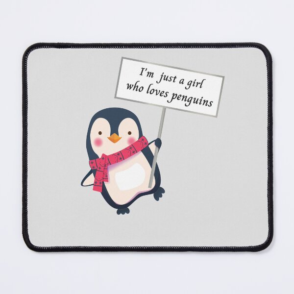 Item preview, Just A girl Who Loves Penguins-Funny Penguin  designed and sold by yourcherryguy.
