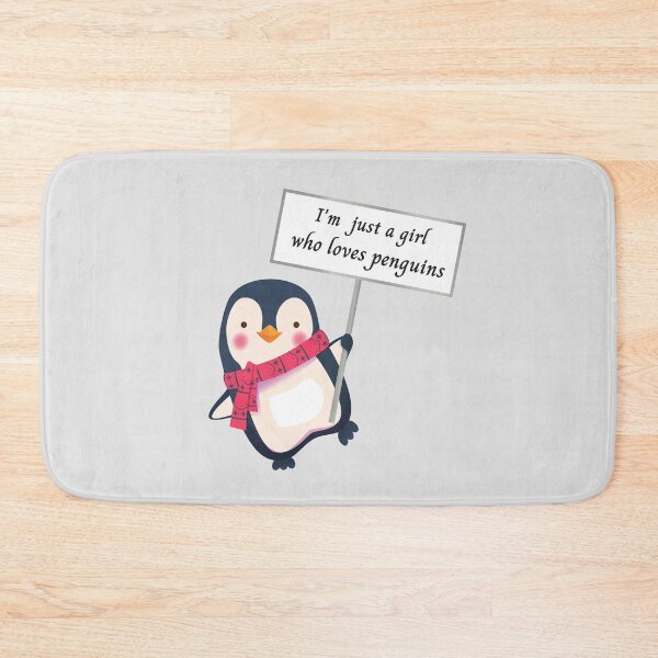 Item preview, Just A girl Who Loves Penguins-Funny Penguin  designed and sold by yourcherryguy.