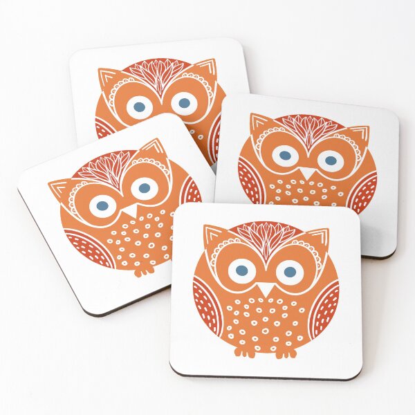 Item preview, Funny orange Hoot Owl designed and sold by creativinchi.