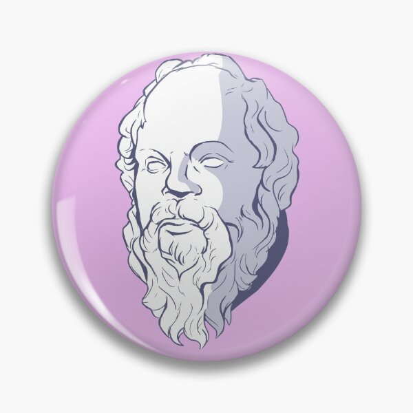 Item preview, Socrates Greek Philosophy - Hand drawn designed and sold by Klotho-Fashion.