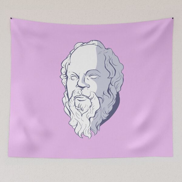 Item preview, Socrates Greek Philosophy - Hand drawn designed and sold by Klotho-Fashion.