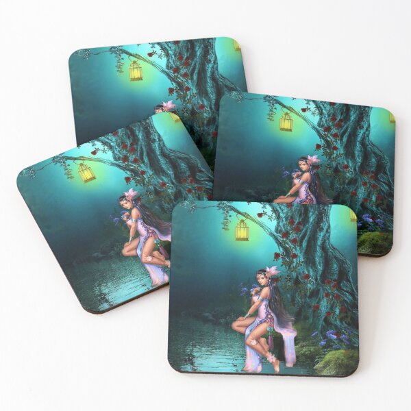 Item preview, Magical stream in the fantasy forest designed and sold by brendanre.