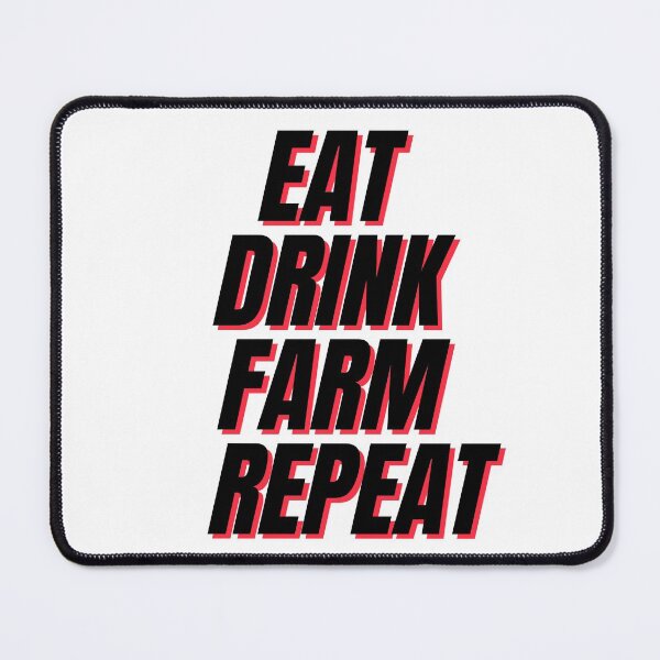 Item preview, Eat Sleep Farm Repeat designed and sold by MYNTLYF.