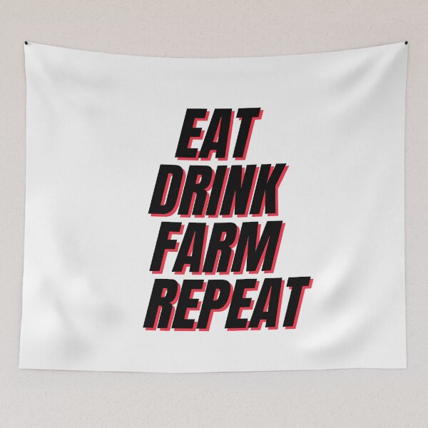 Item preview, Eat Sleep Farm Repeat designed and sold by MYNTLYF.