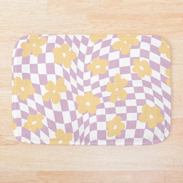 Item preview, Tablero de ajedrez en colores pastel deformado psicodélico con flores designed and sold by TheColorFlow.