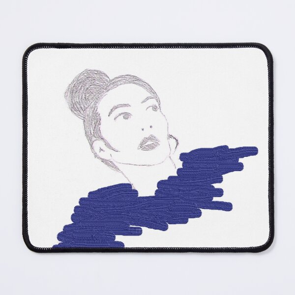 Blue Girl Mouse Pad