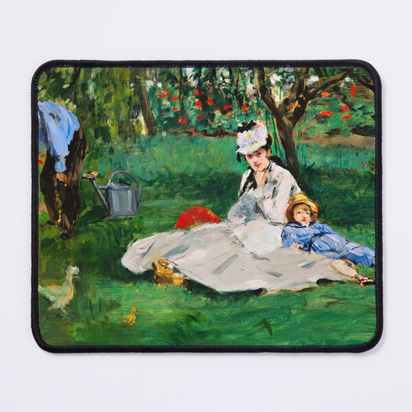 Item preview, The Monet Family in Their Garden at Argenteuil - Edouard Manet: designed and sold by brushandframes.