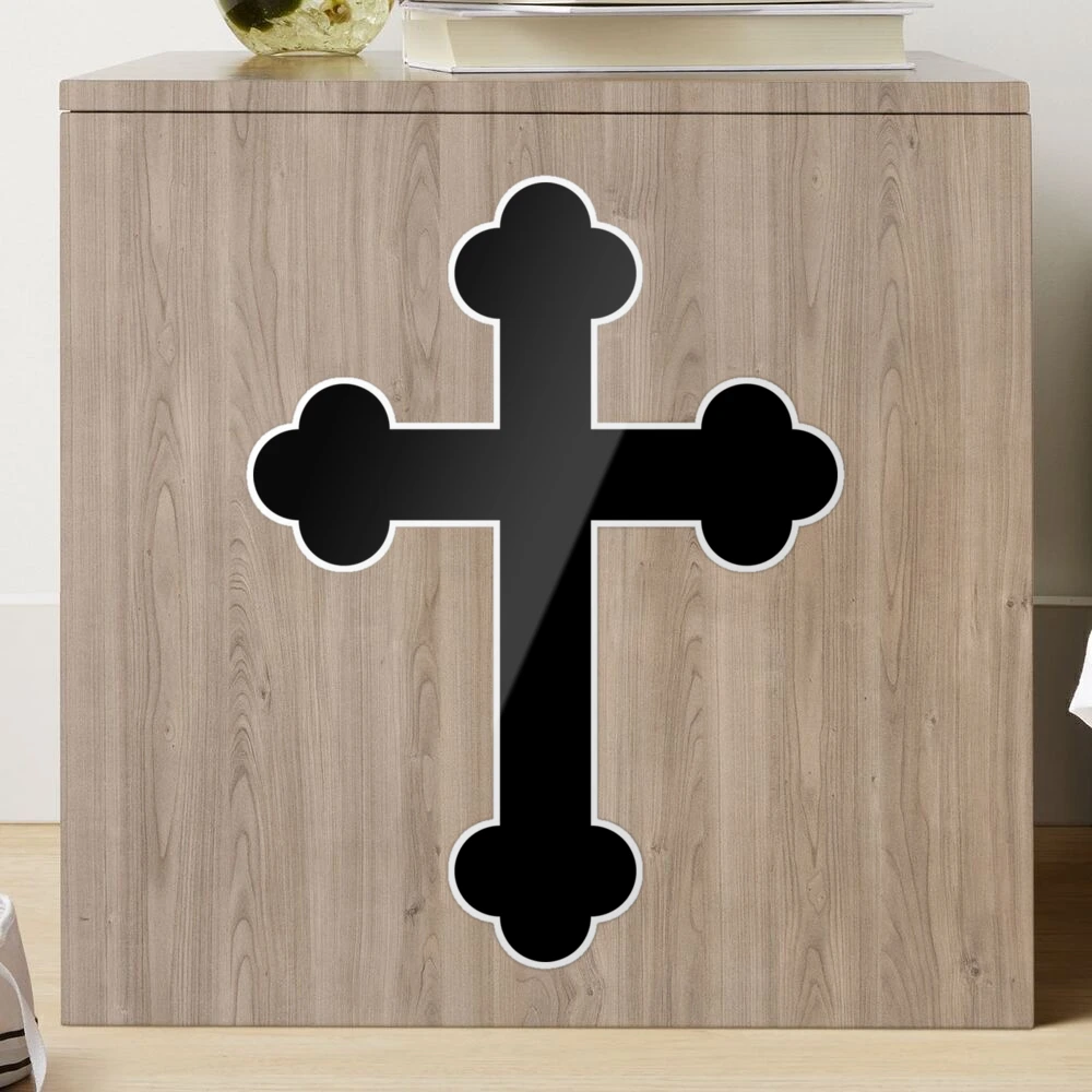 Wood Wall Cross, Armenian, medium circle design - Ancient Faith Store