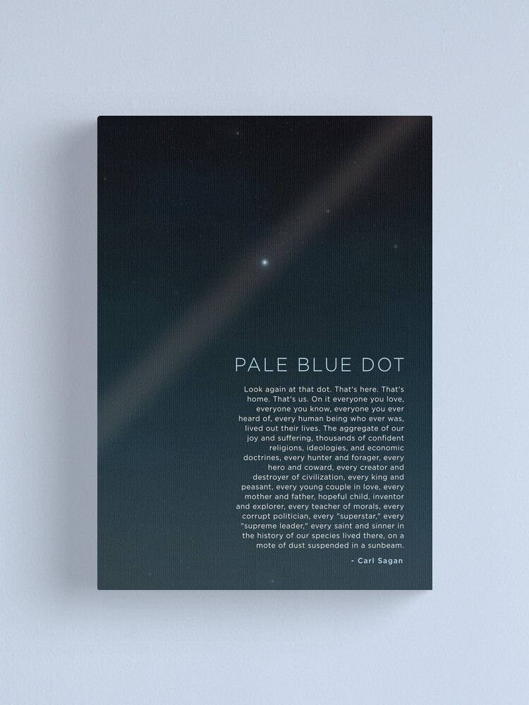 Alternate view of Carl Sagan's - Pale Blue Dot 2 Canvas Print