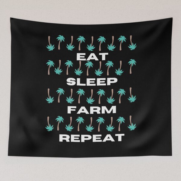 Item preview, Eat Sleep Farm Repeat designed and sold by MYNTLYF.