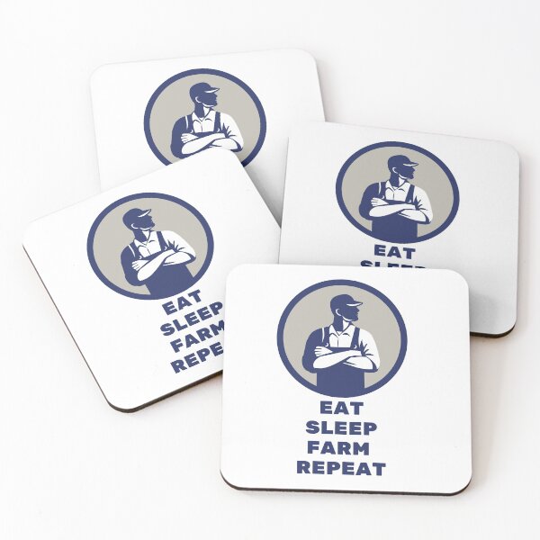 Item preview, Eat Sleep Farm Repeat designed and sold by MYNTLYF.