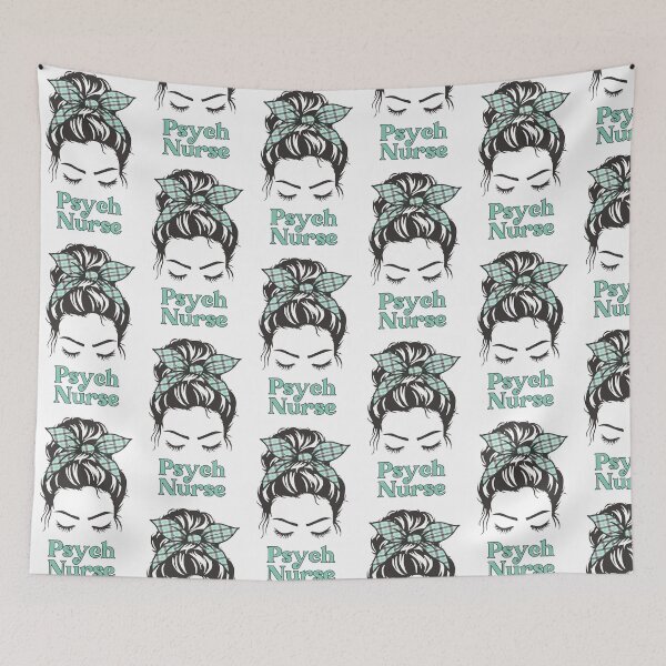 Item preview, Psych nurse Messy Bun | Psychiatric nurse life | Mental Health Nurse | Gift for mental health Nurse and psych nurses designed and sold by Violet Treasures.