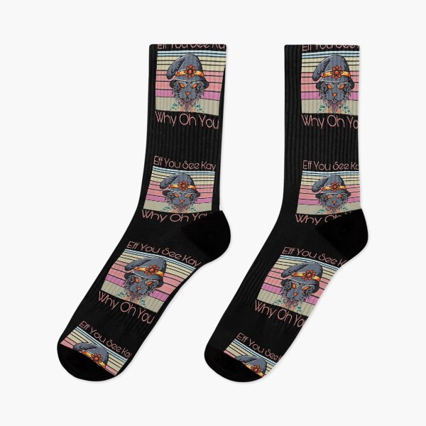 Item preview, Eff You See Kay Why Oh You Cat Retro Vintage designed and sold by Nedskr.