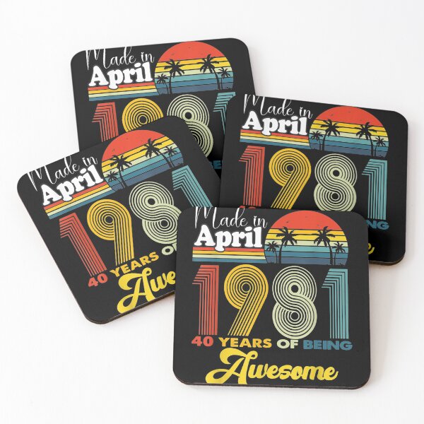 Item preview, 40 Years Old Birthday Made in April 1981 40th Birthday Men designed and sold by RianJamessya.