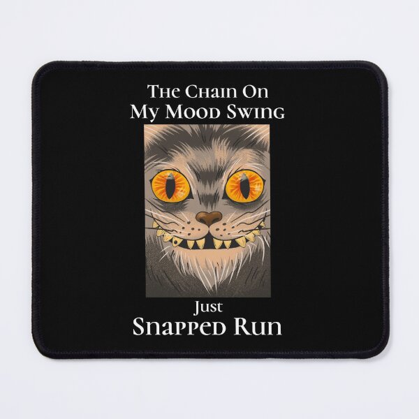 Item preview, the chain on my mood swing just snapped run cat halloween designed and sold by narilex.