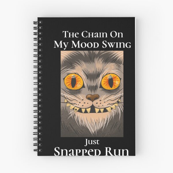 Item preview, the chain on my mood swing just snapped run cat halloween designed and sold by narilex.